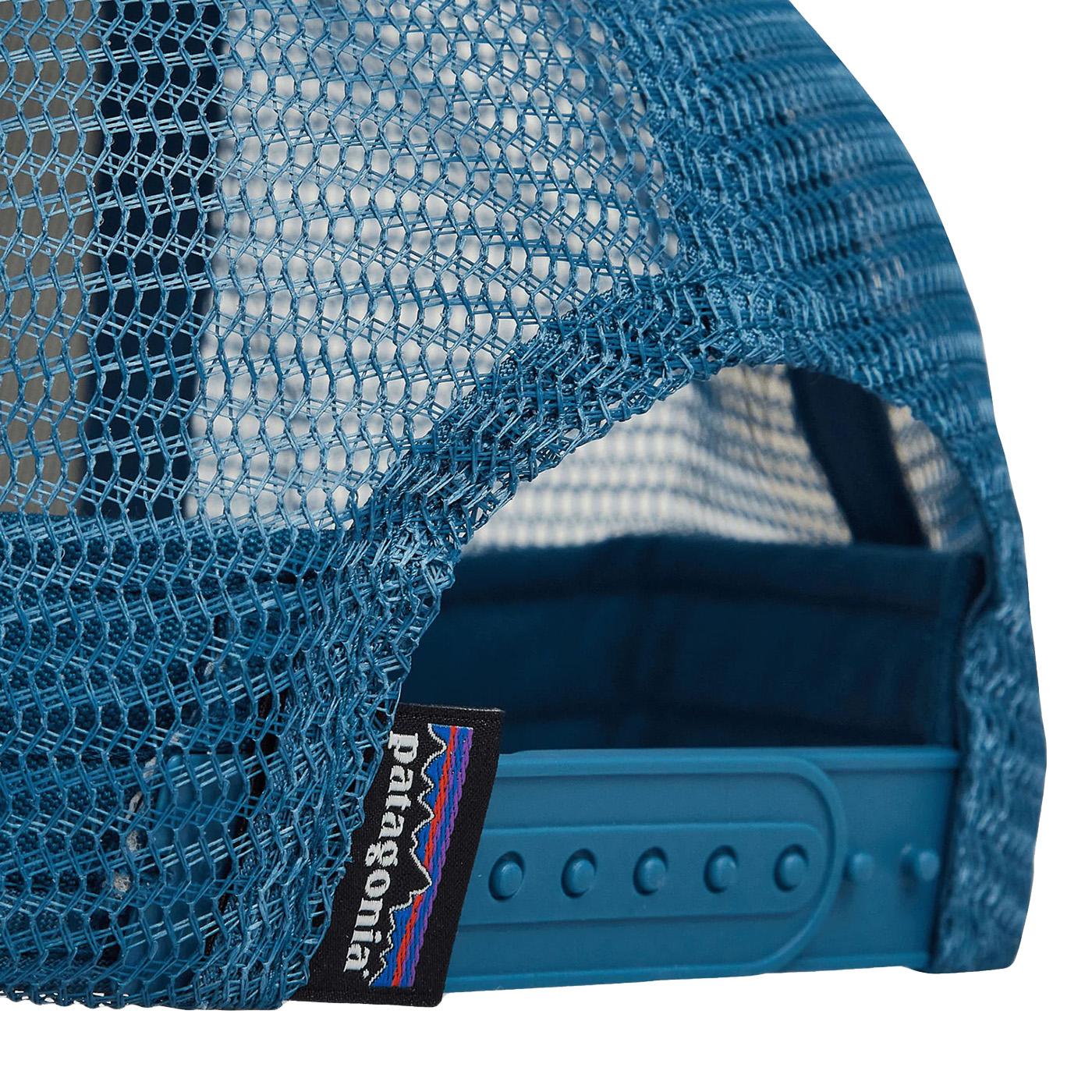 P-6 Logo LoPro Trucker Hat White w/Wavy Blue - Cappellino con Visiera Bianco / Multicolore 38283-WIWA  PATAGONIA 