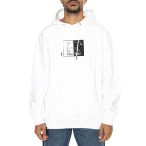 Inverted Bear Hood Bright White - Felpa con Cappuccio Uomo Bianca PFD0327-002  PENFIELD 