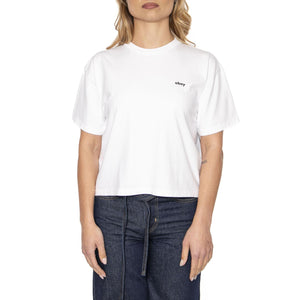 Obey Water Color Flower Tee White  - Maglietta Girocollo Donna Bianca 267622658-WHT  OBEY 