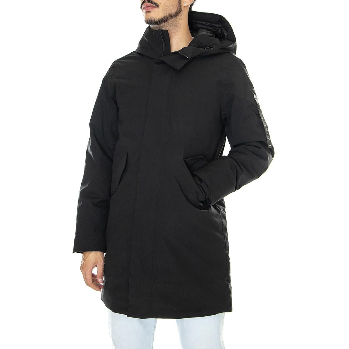 M´s Jacket Hjalmar Black T-spin 5000 - Giacca Invernale con Cappuccio Uomo Nera 330343-110  ELVINE 