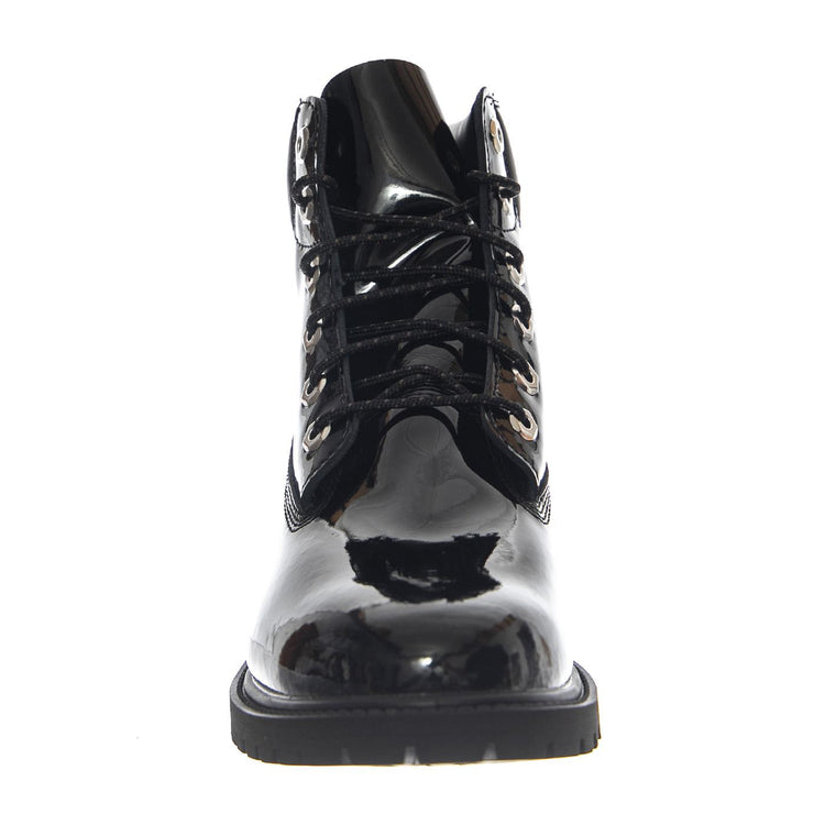 Premium 6 Inch Lace Up Waterproof Boot -- Stivali Donna Pelle Verniciata Nera TB0A43F8 EN31 TIMBERLAND 