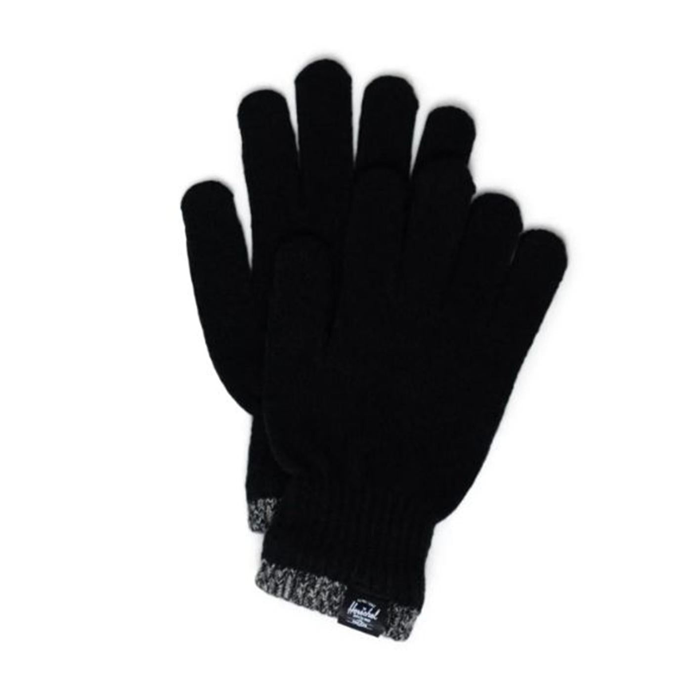Elmer Gloves Stripe Black - Guanti a Moffola Neri 50216-00001-OS  HERSCHEL 