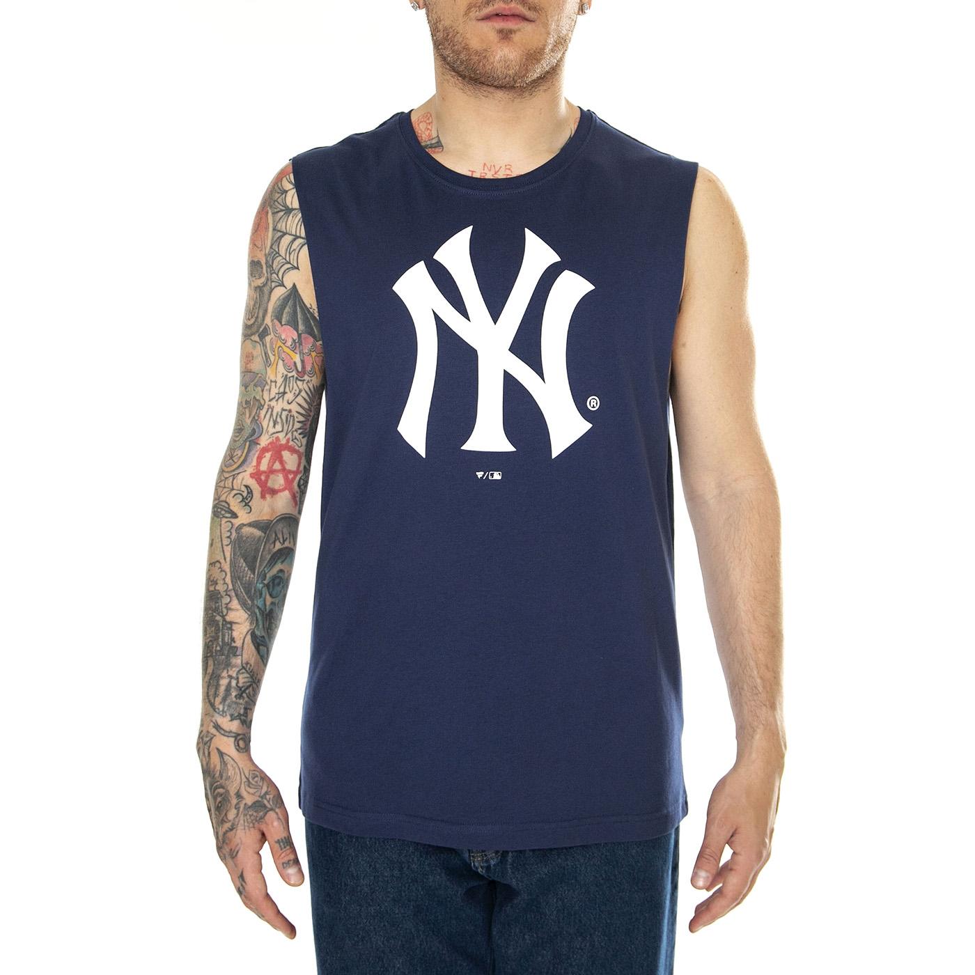 New York Yankees Primary Logo Graphic Tank navy - Canotta Uomo Blu 00SG-926N-NK-TYT  FANATICS 
