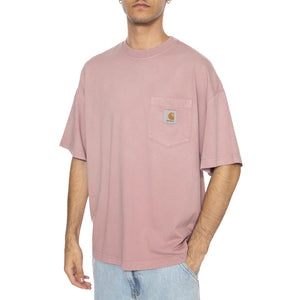 S/S Hudson Pocket T-Shirt Daphne - Maglietta Girocollo Uomo Rosa I035140.1XF5F . CARHARTT WIP 