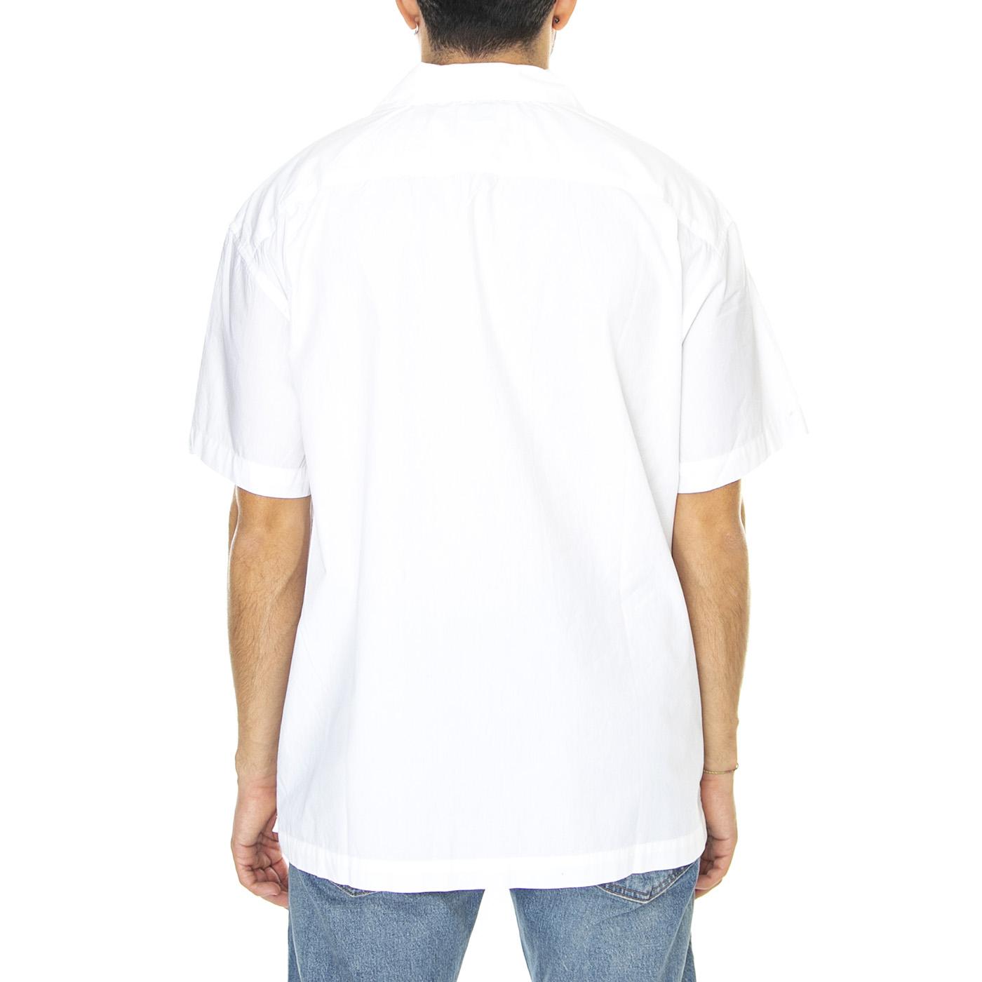 Pantry Woven SS White - Camicia Maniche Corte Uomo Bianca 181210375-WHT  OBEY 