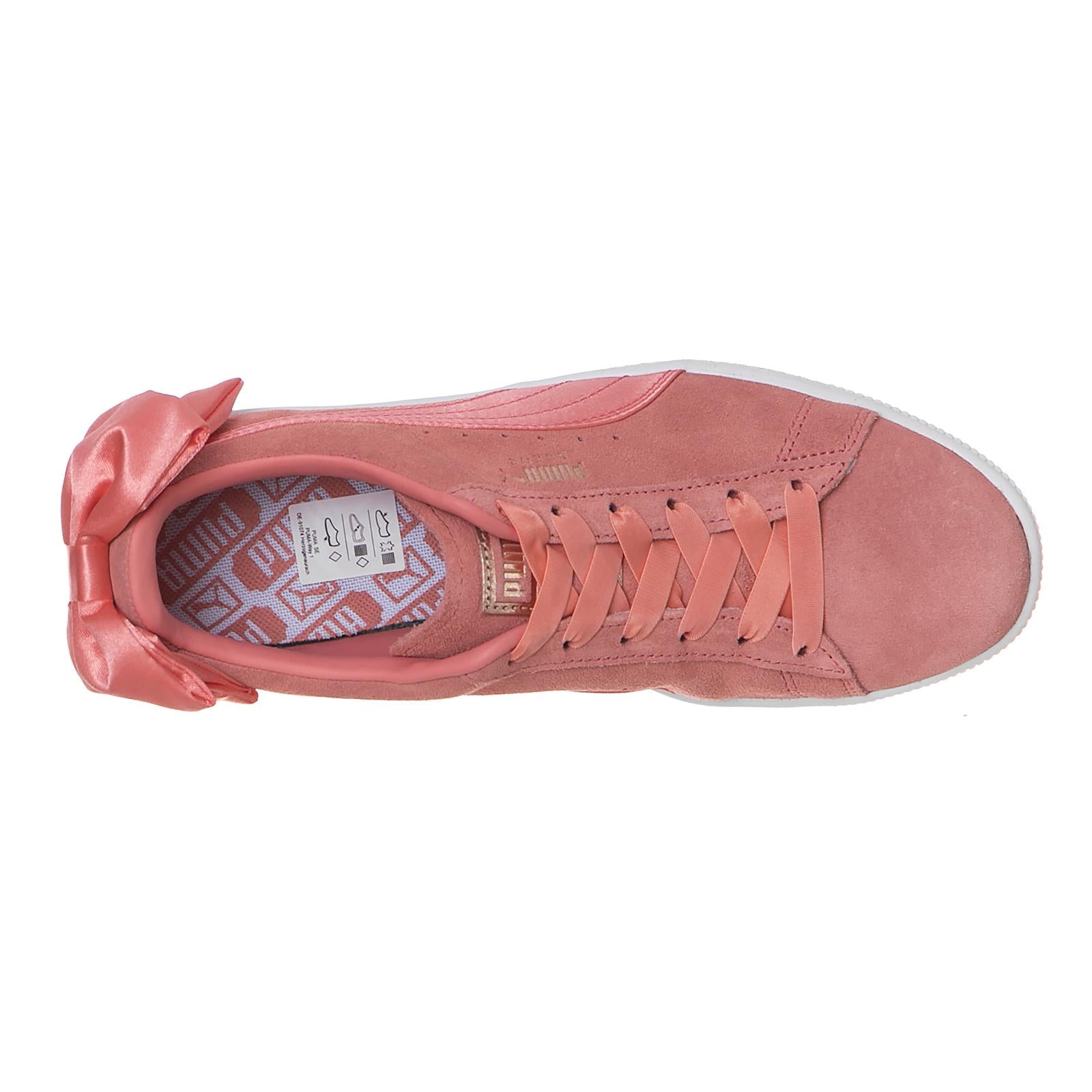 Suede Bow Wn s Shell Pink-Shell Pin 36731701  PUMA 