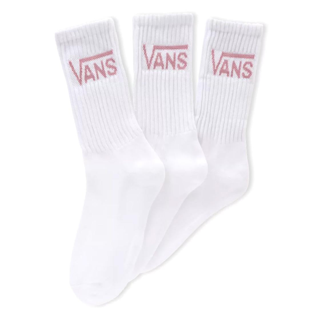 Wm Classic Crew 6.5-10 3PK White / Lilas - Set da Tre Paia di Calzini Bianchi VN0A49ZFY0M1  VANS 