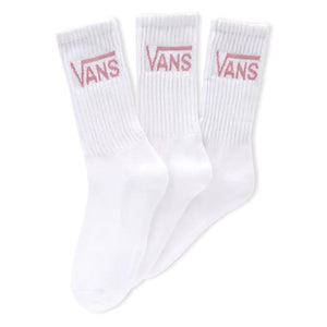 Wm Classic Crew 6.5-10 3PK White / Lilas - Set da Tre Paia di Calzini Bianchi VN0A49ZFY0M1  VANS 
