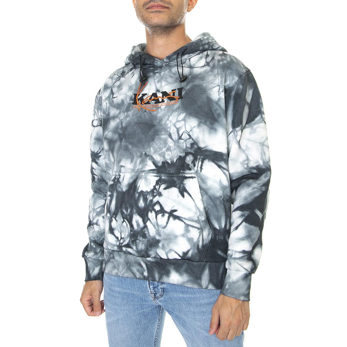Retro Tie Dye - Felpa con Cappuccio Uomo Multicolore KRCKW213-030-1  KARL KANI 