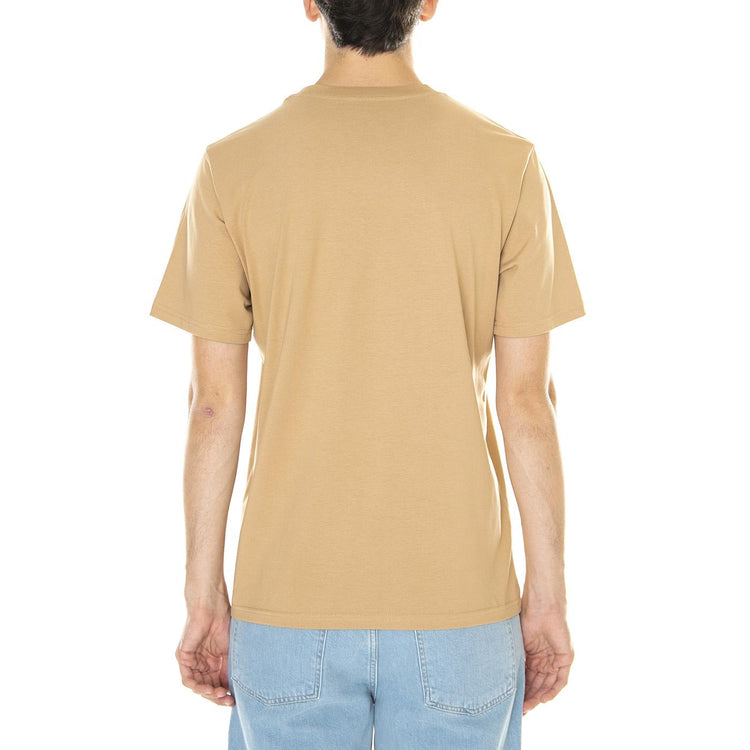 M' S/S Pocket T-Shirt Dusty Brown - Maglietta Girocollo Uomo Marrone I030434-160  CARHARTT WIP 