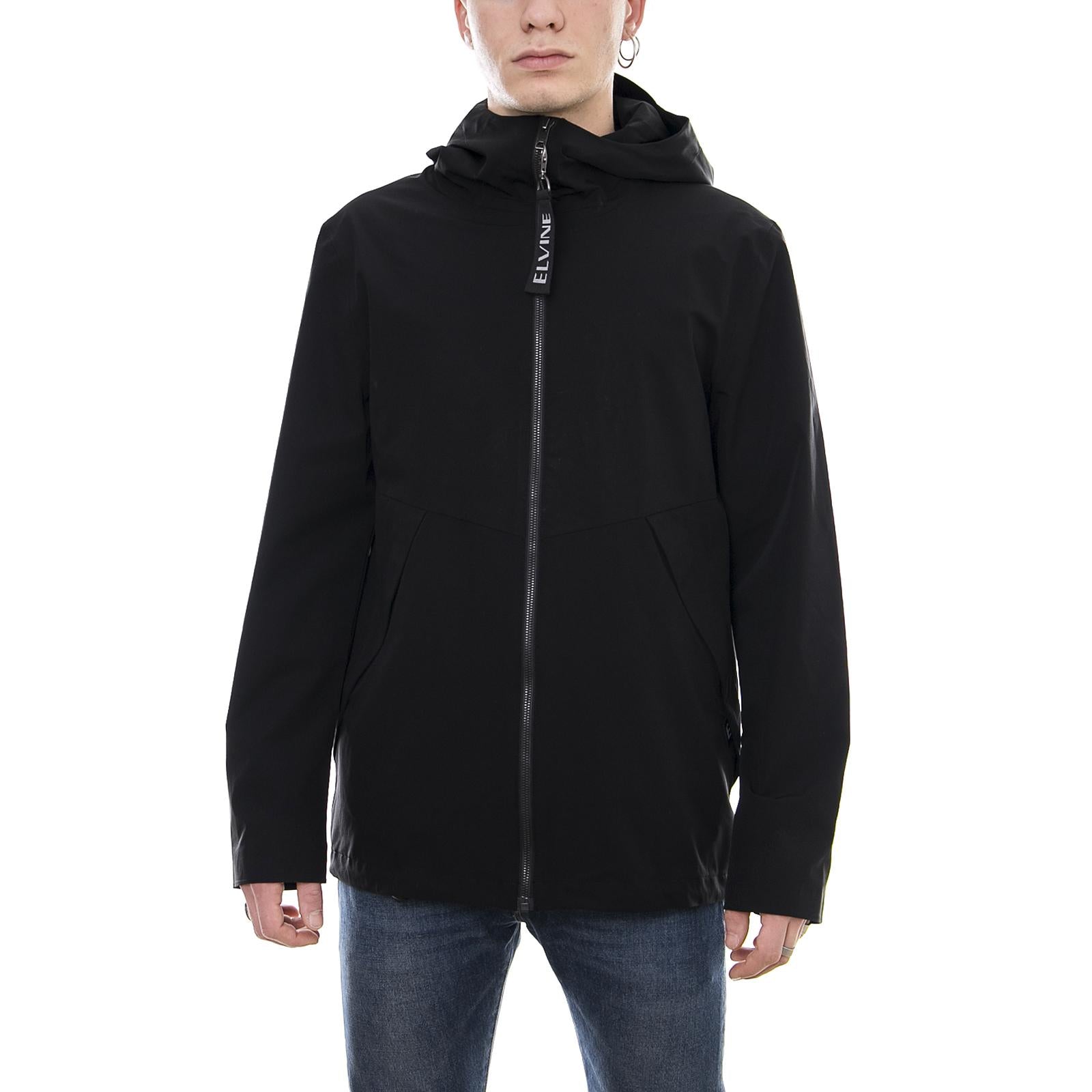 Toby Jacket - Black - Giacca Leggera Uomo Nera 181011-110  ELVINE 