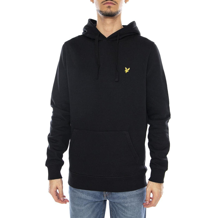 Brushed Back - Felpa con Cappuccio Uomo Nera ML1139V-Z865 . LYLE & SCOTT 