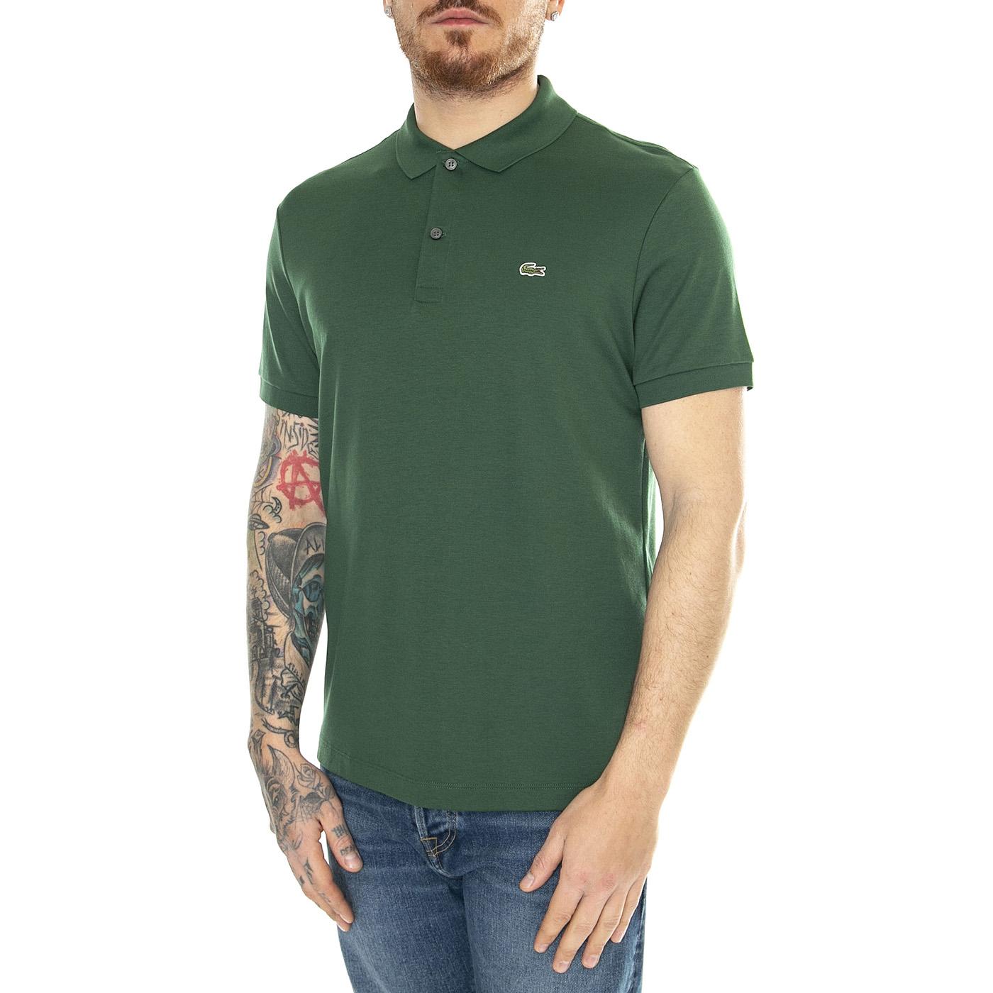 Maglietta M/C 132 Green Polo Shirt - Polo Uomo Verde DH2050-132  LACOSTE 
