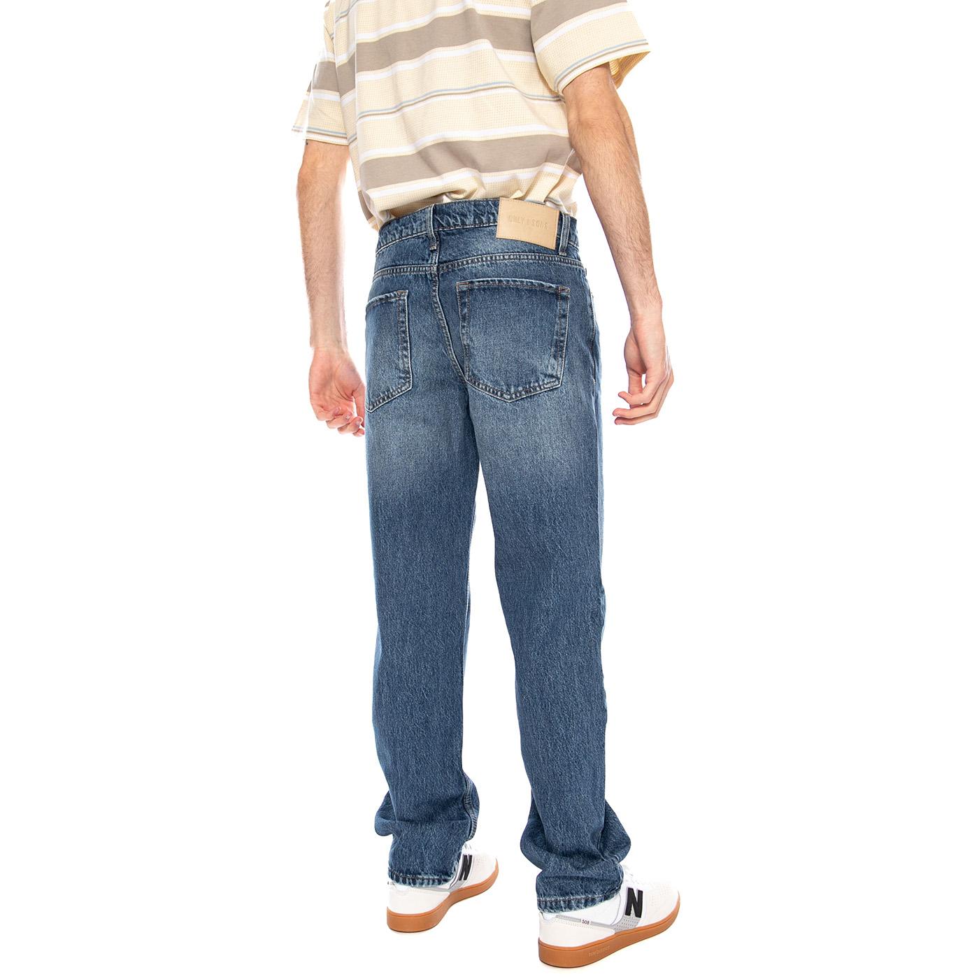 Onswyler Life Reg 14 LS Crewknit Noos Blue Denim - Pantaloni Denim Jeans Uomo Blu 22024939 BLD ONLY & SONS 