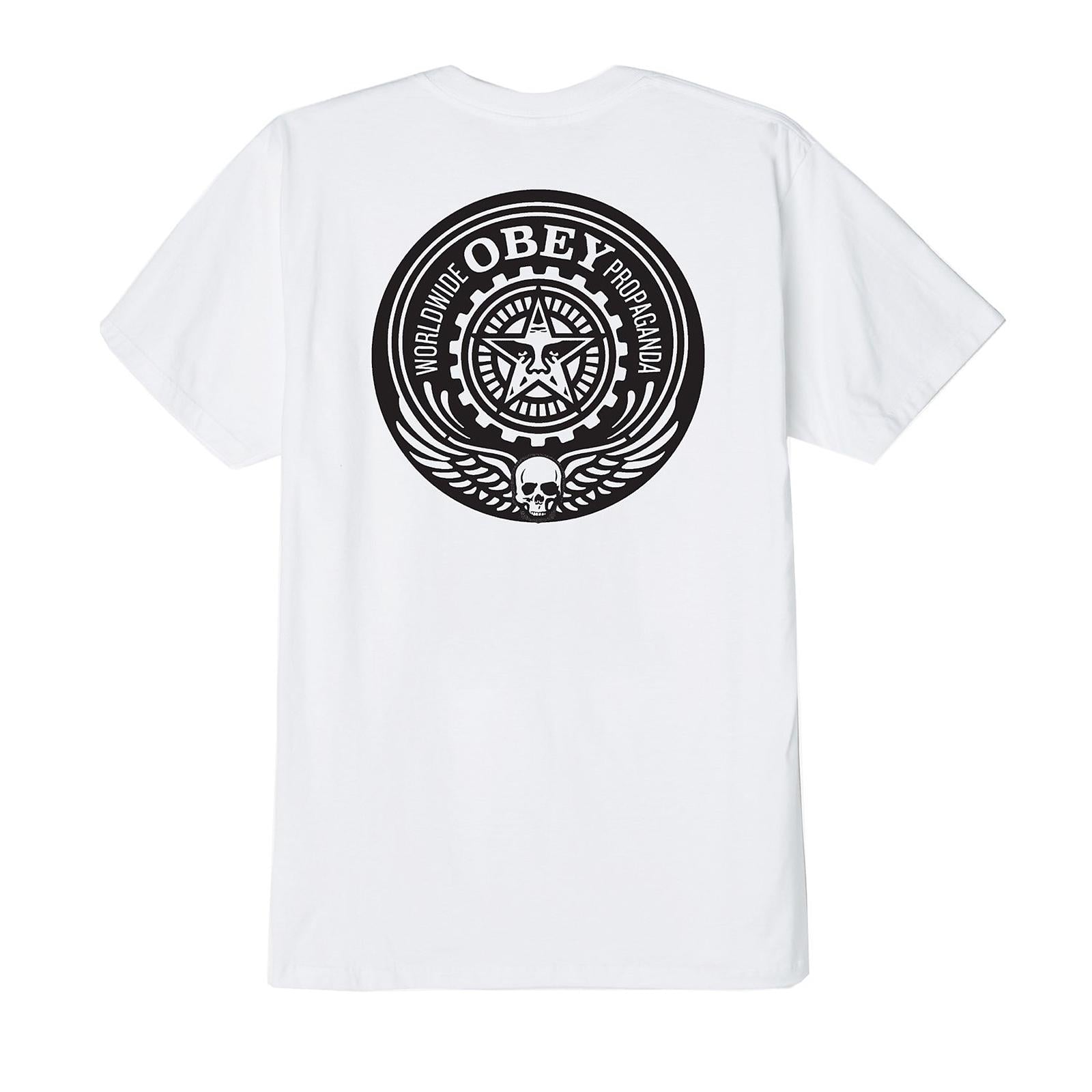 OBEY SKULL AND WINGS WHITE 165361682-WHT  OBEY 