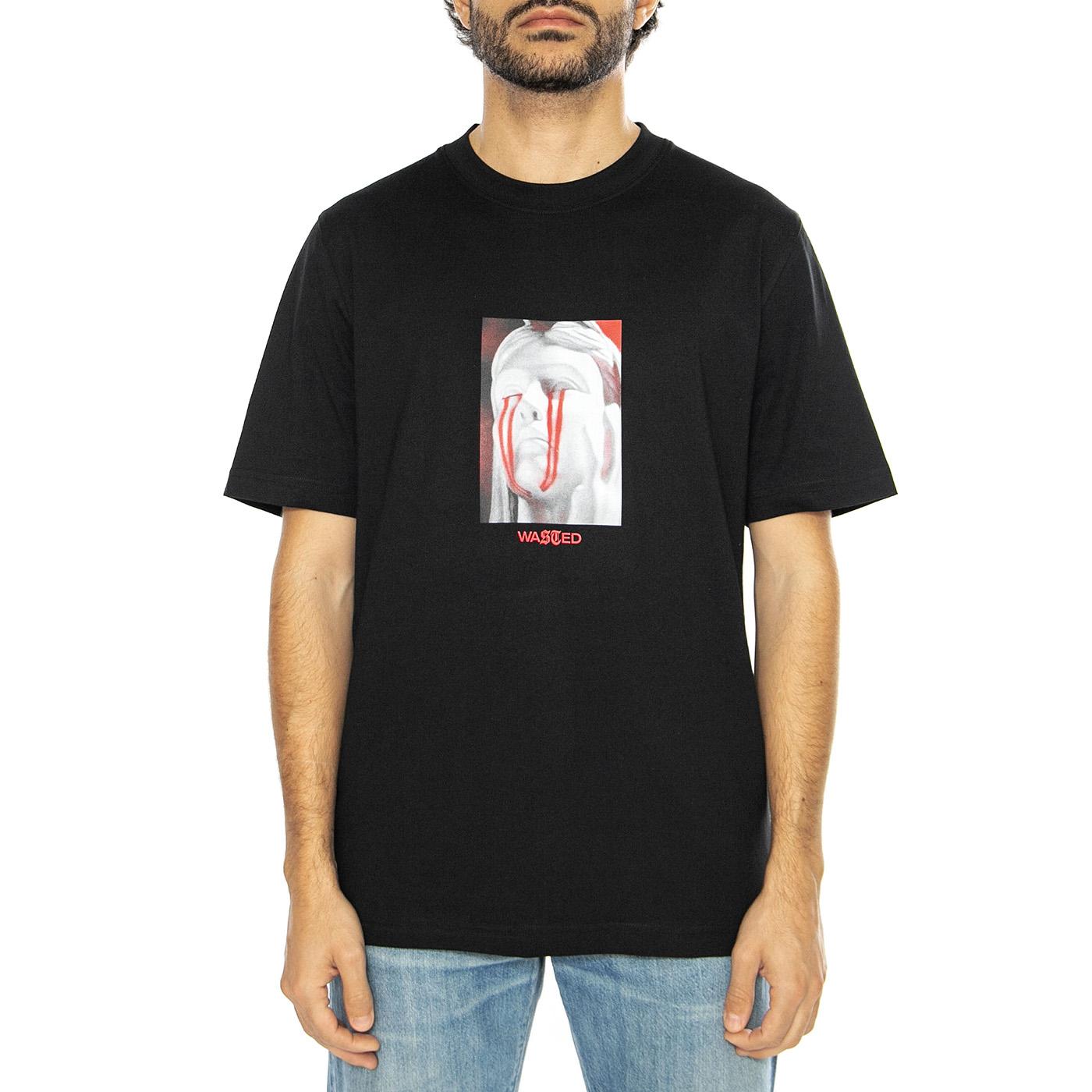 T-Shirt Corruption Black - Maglietta Girocollo Uomo Nera T-SHIRT CORRUPTION - BLACK  WASTED PARIS 