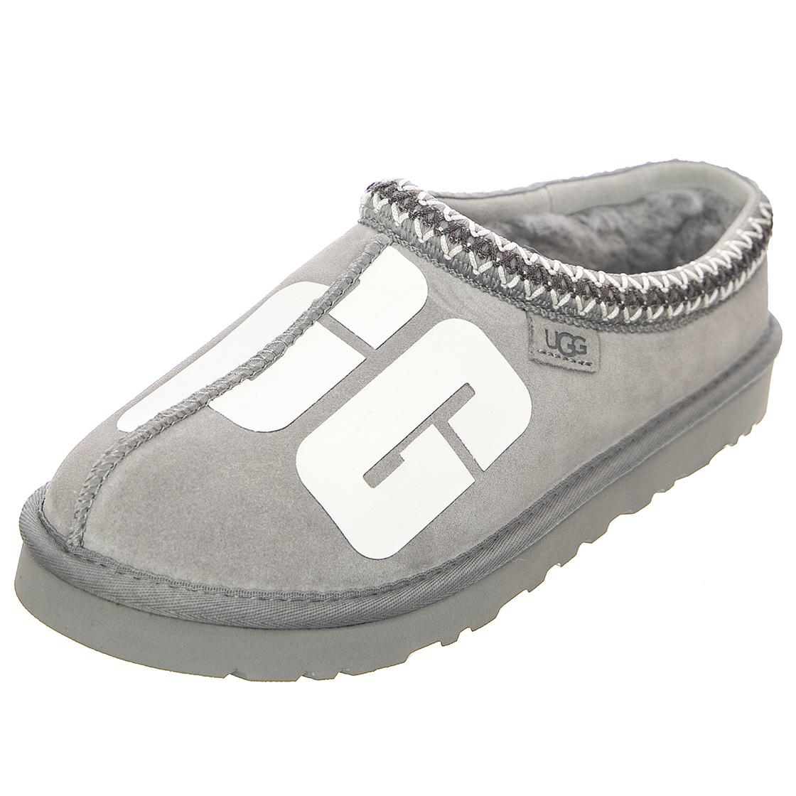 Mens Tasman Broken Logo Cobble Grey Sandals UGMTASBLCB1128195M  UGG 