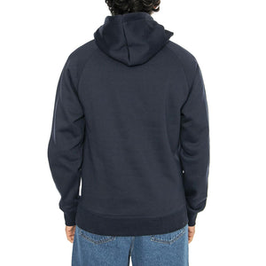 Hooded Chase Sweat Mizar / Gold - Felpa con Cappuccio Uomo Blu I033661.2MZXX  CARHARTT WIP 