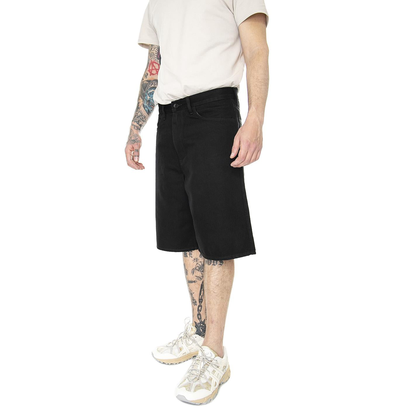 Covina 5-Pocket Baggy Denim Short Washed Black - Bermuda Uomo Neri VN0007XEEMQ1  VANS 