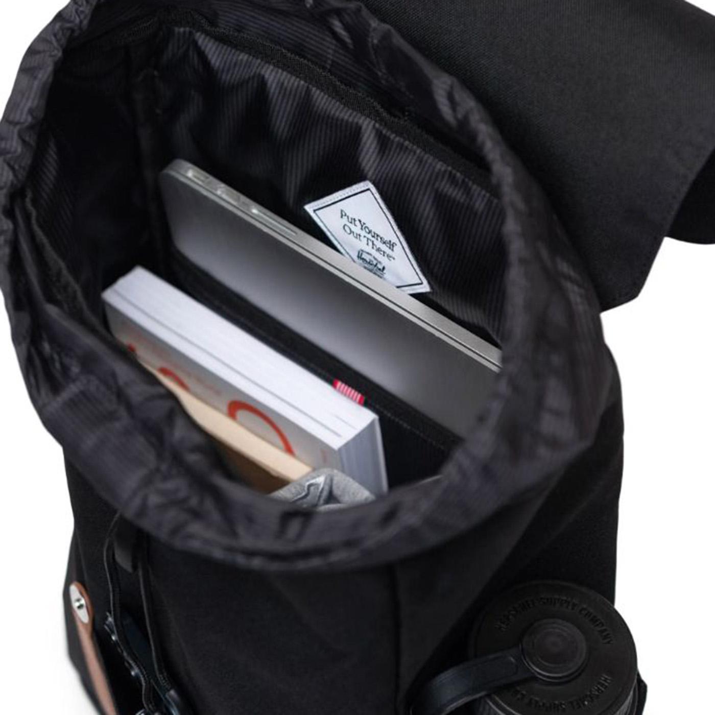 HERSCHEL RETREAT SMALL BACKPACK BLACK - Zaino Nero 11400-00001-OS 00001 HERSCHEL 