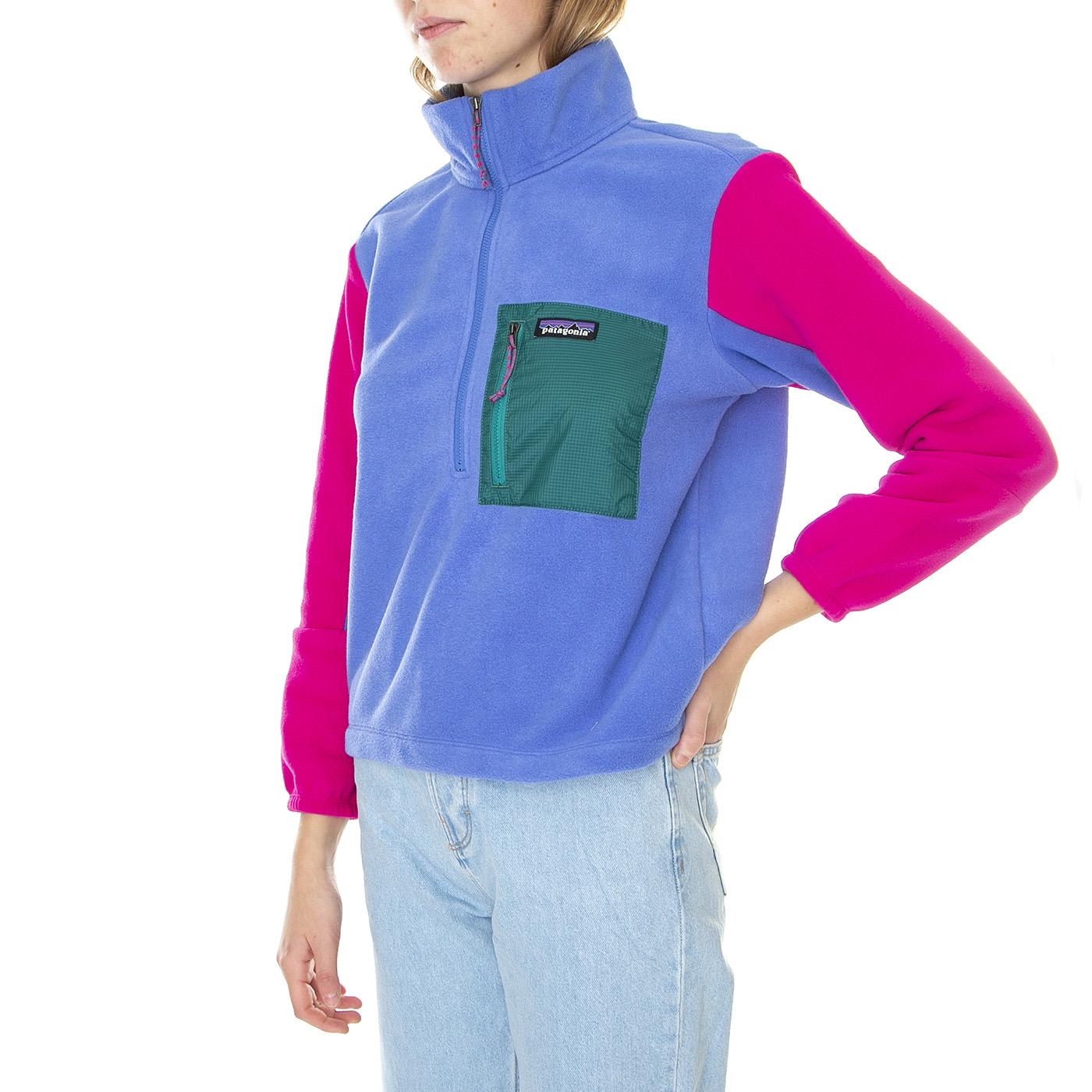 W's Microdini 1/2 Zip P/O Float Blue - Felpa Collo Alto Donna Multicolore 26260-FLBL  PATAGONIA 