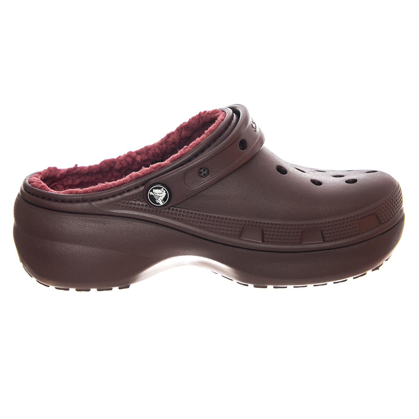Classic Platform Lined Clog W DKCH - Sandali Donna Bordeaux CR.207938-DKCH  CROCS 