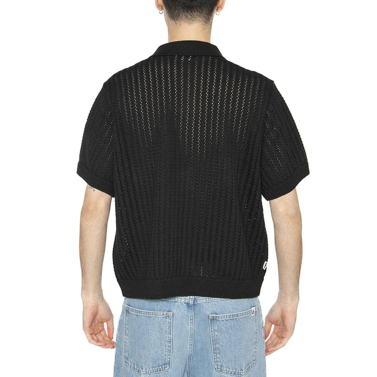 Dez Sweater Shirt Digital Black - Camicia in Maglia Maniche Corte Uomo Nera 151000106-DIB  OBEY 