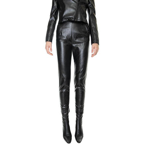 Pantaloni Similpelle Chocolate / Nero 221SD28001-S3615  ALESSIA SANTI 