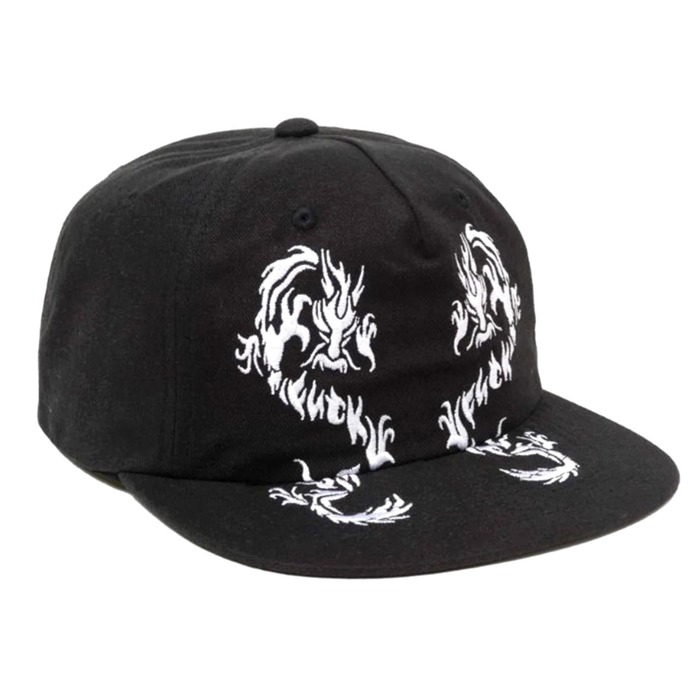 Tein Dragon V 6 Panels Hat - Cappellino con Visiera Nero HT00754-BLACK  HUF 