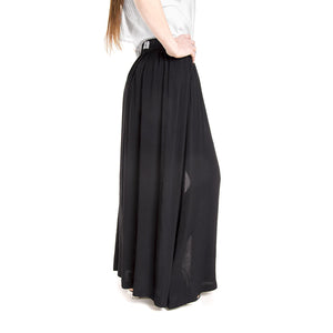 HENNA MAXI SKIRT BLACK 14152212-999  MINIMUM 