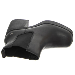 PRIORITY BLACK LEATHER - Stivaletti alla Caviglia Donna Neri WSSPRIORITY-BLK . WINDSOR SMITH 