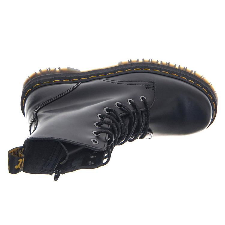 Jadon - Polished Smooth Black - Anfibi Stringati Donna Neri DMSJADONBK15265001 . DR.MARTENS 