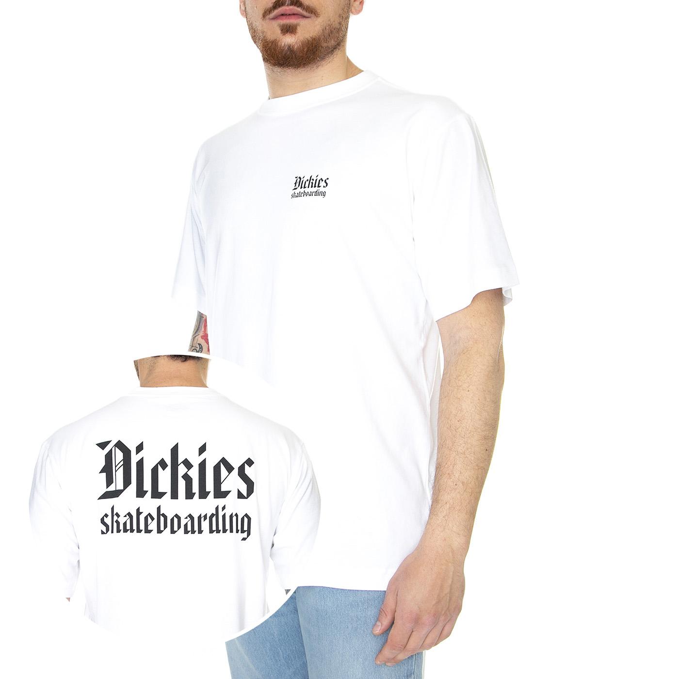 DICKIES Skate Tee White - Maglietta Girocollo Uomo Bianca DK0A4YAKWHX1  DICKIES 