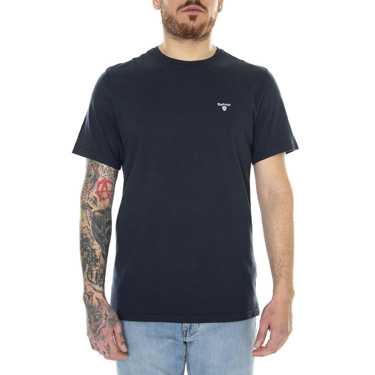 Tartan Sports Tee New Navy - Maglietta Girocollo Uomo Blu MTS0670-NY31-SS23  BARBOUR 