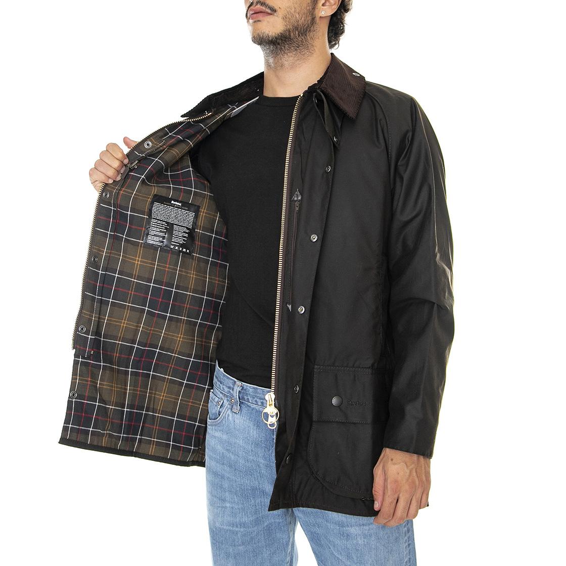 Classic Beaufort Wax Jacket Olive - Giacca Invernale Uomo Marrone FW22-MWX0002-OL71 . BARBOUR 