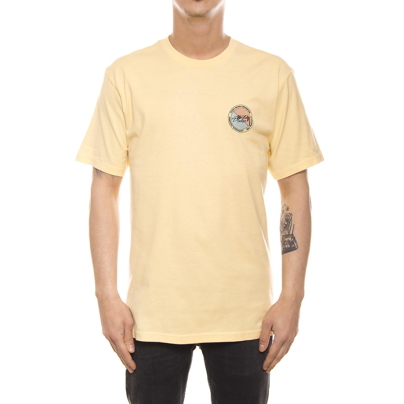 HALFTONE DOT TEE PALE YELLOW 1904016-PALE YELLOW  STUSSY 