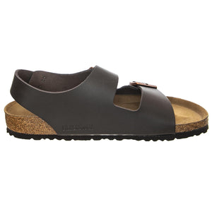 Milano Dark Brown Natural Leather - Sandali Uomo Marroni 034103 . BIRKENSTOCK 