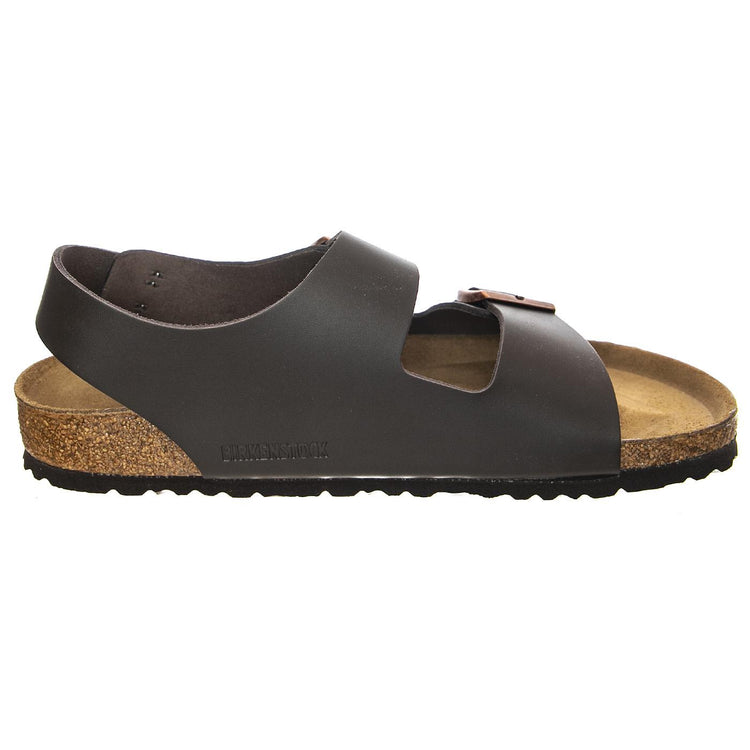 Milano Dark Brown Natural Leather - Sandali Uomo Marroni 034103 . BIRKENSTOCK 