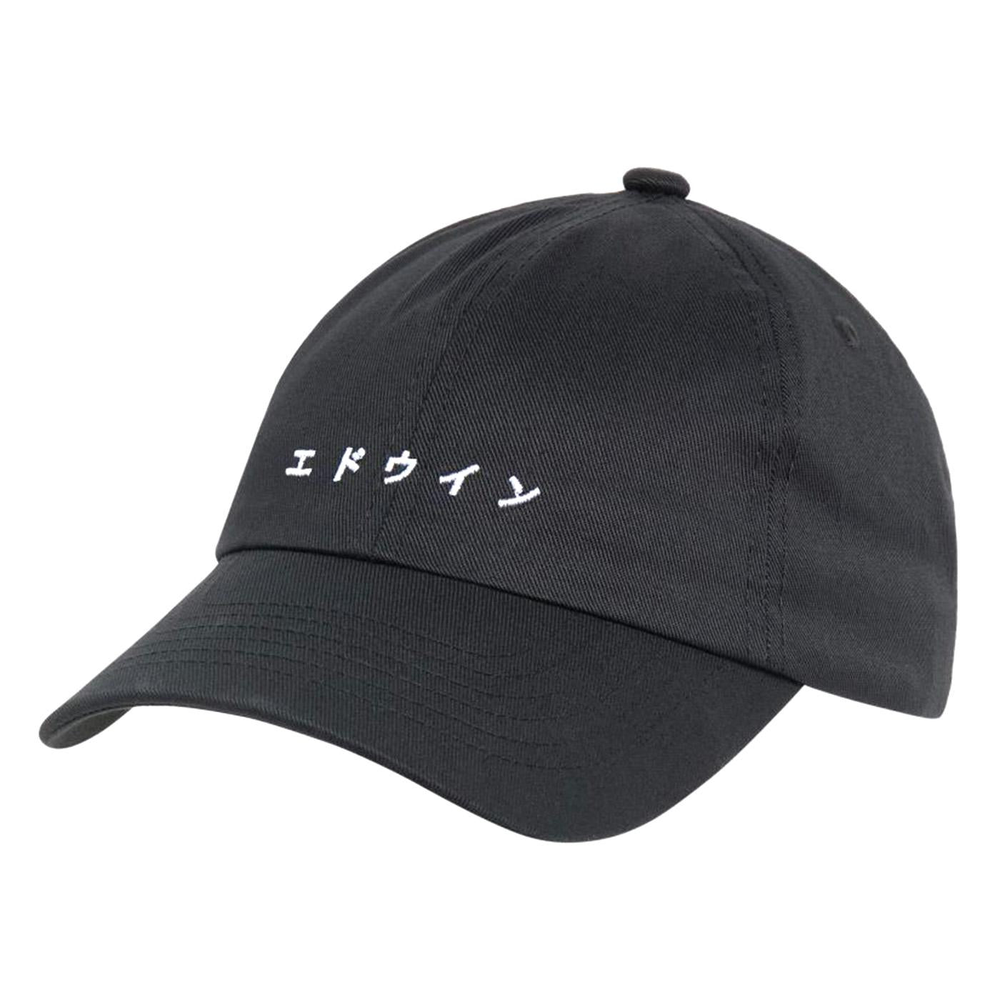 Katakana Cap Black - Cappellino con Visiera Nero I033397.89.99.-89.99  EDWIN 