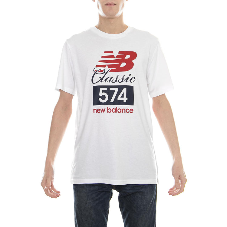 MT81543 CLASSIC 574 TEE White - T-Shirt MC NBMT81543WT  NEW BALANCE 
