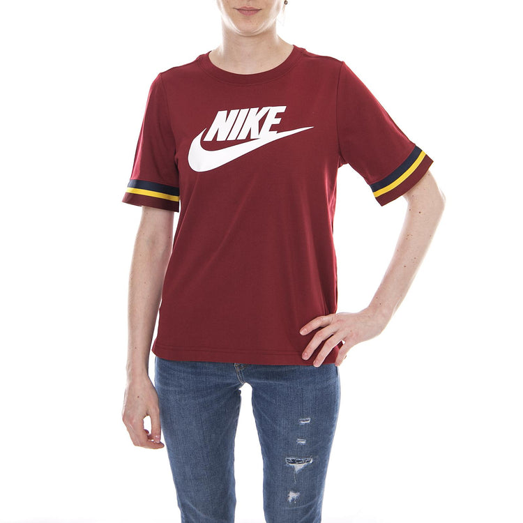 W NSW TOP SS TXT FRM TEAM RED/SAIL 105527_4  NIKE 