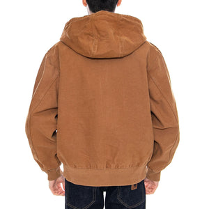 OG Active Jacket Hemilton Brown - Giacca con Cappuccio e Zip Uomo Marrone I034820 HZ4O CARHARTT WIP 