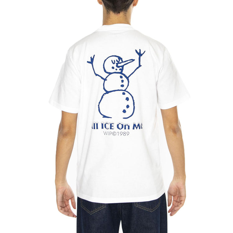 S/S Ice T-Shirt White - Maglietta Girocollo Uomo Bianca I034436.02XX  CARHARTT WIP 