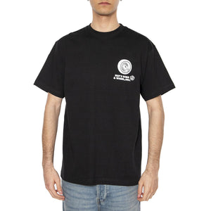 Rim & Wheel Inc S/S Tee - Maglietta Girocollo Uomo Nera TS02304-BLACK  HUF 