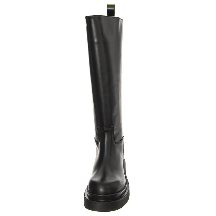 T BOOT 20 SMOOTH BLACK - Stivali Alti Donna Neri BTSTBOOT20-BKS . MR BOOTS 