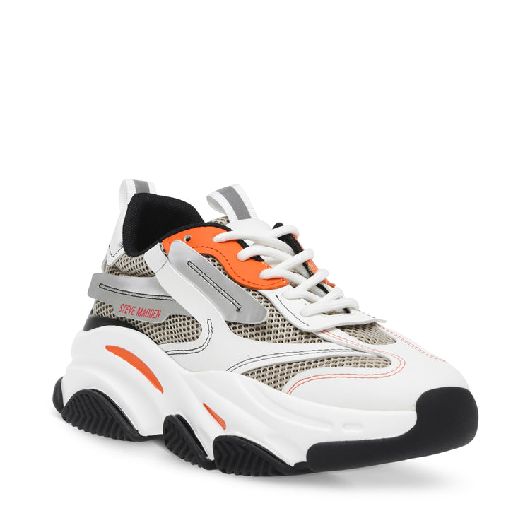 Possession Gry / Wht - Scarpe Stringate Profilo Basso Donna Grigie / Bianche SMPPOSSESSION-GRYWHT  STEVE MADDEN 