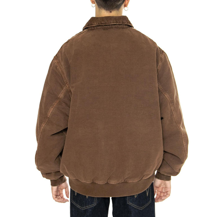 Stanton Jacket Chocolate / Chocolate stone dyed - Giacca Uomo Marrone I033826.2CU4J  CARHARTT WIP 