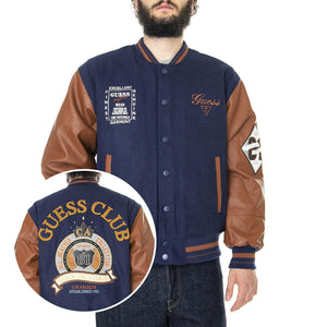 Go Club Varsity Jacket Daring Ocean - Giacca Invernale Uomo Blu / Multi M2RL30WEI00-A71W  GUESS ORIGINALS 