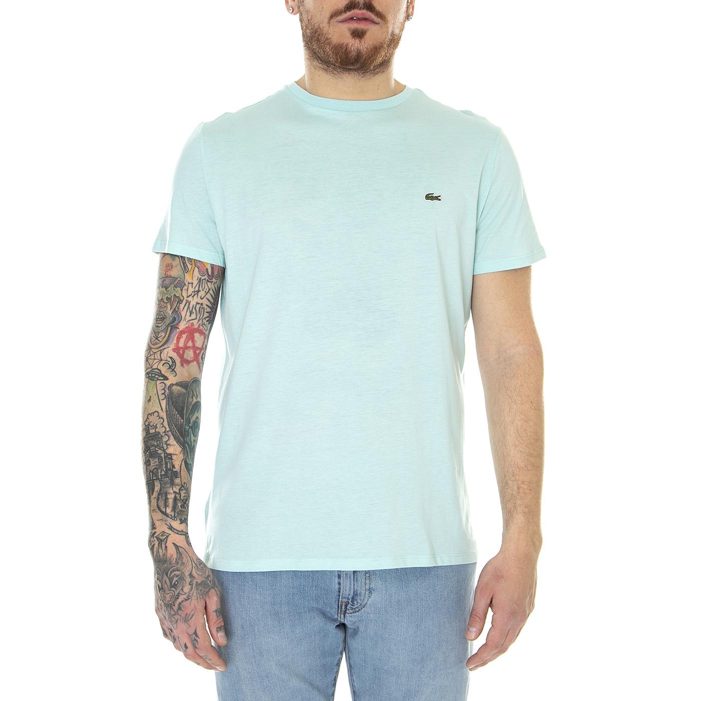 T-Shirt LGF - Maglietta Girocollo Uomo Bianca TH6709-LGF  LACOSTE 