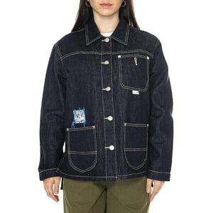 JMB Denim Chore Coat Rinse Blue - Giacca Donna Denim Jeans Blu 112359193  LEE 